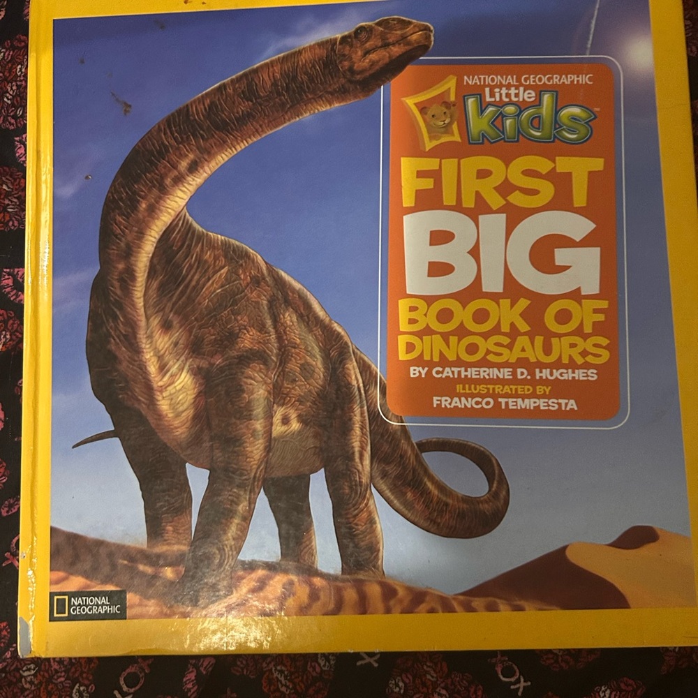 National Geographic Yellow Learning Toy Dinosaur Book